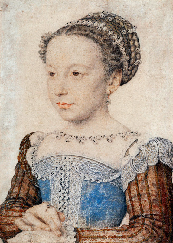 Portrait of Margaret of Valois (1553-1615) od François Clouet