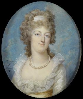 Portrait of Queen Marie Antoinette with a Pearl Necklace