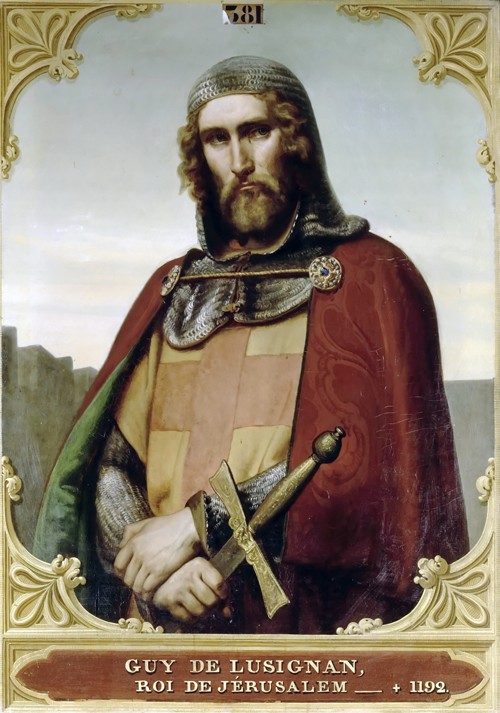 Guy of Lusignan, King of Jerusalem and Cyprus od François-Edouard Picot