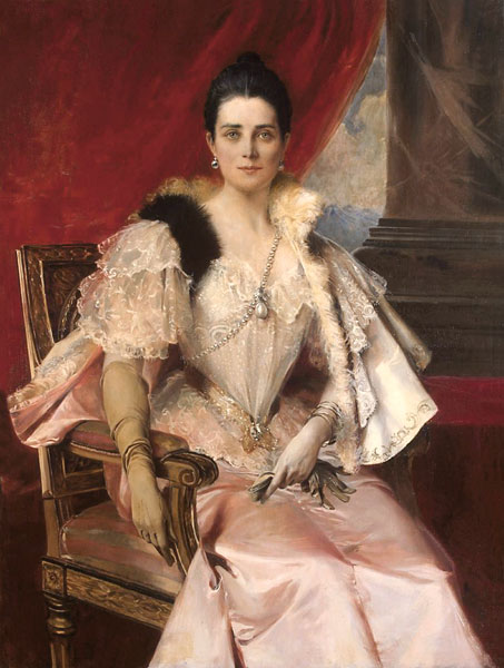 Portrait of Princess Zinaida Yusupova od François Flameng