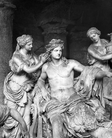 Apollo tended by the nymphs in the grove of the Baths of Apollo, executed with the assistance of Tho od Francois Girardon