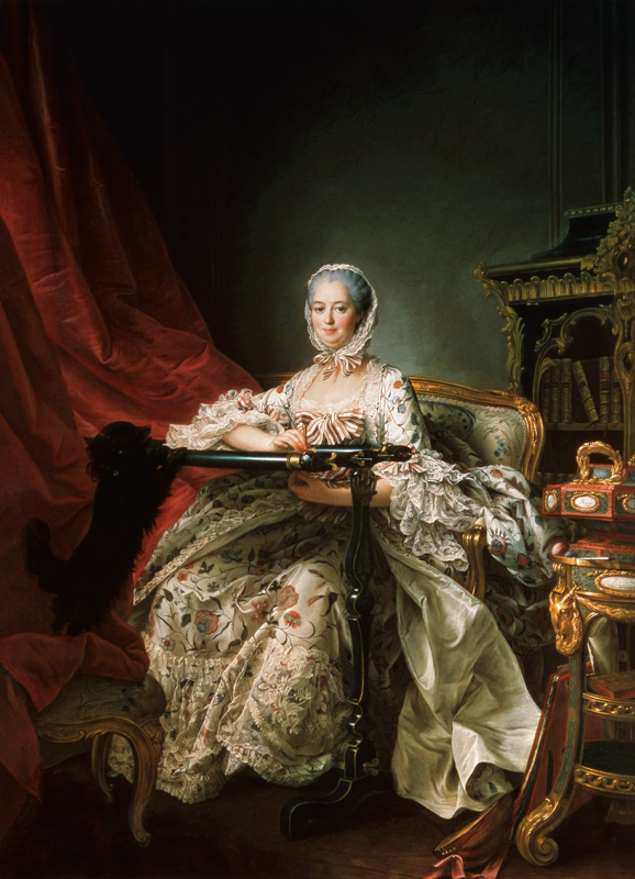 Madame de Pompadour od François-Hubert Drouais