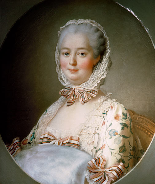 Portrait of Madame de Pompadour with a Fur Muff (1721-64) od François-Hubert Drouais