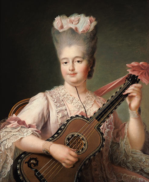 Portrait of Marie-Clothilde of France (1759-1802), also known as Madame Clothilde, queen of Sardinia od François-Hubert Drouais