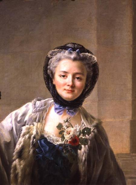 Portrait of Madame Drouais (c.1732-c.1815) od François-Hubert Drouais