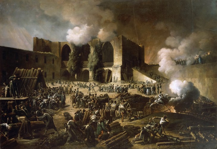 The defence of the castle of Burgos in october 1812 od François-Joseph Heim