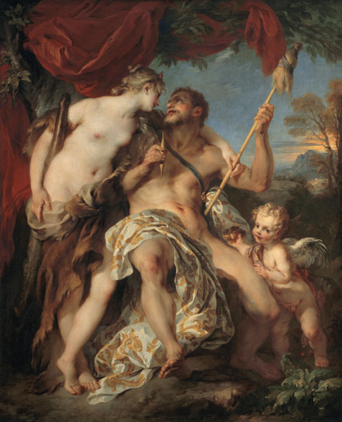 Hercules and Omphale od François Lemoyne