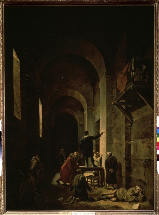 The Painter Jacques Stella in Prison od François Marius Granet