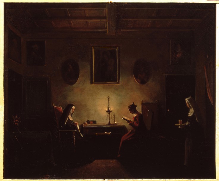 Scene in an Interior od François Marius Granet