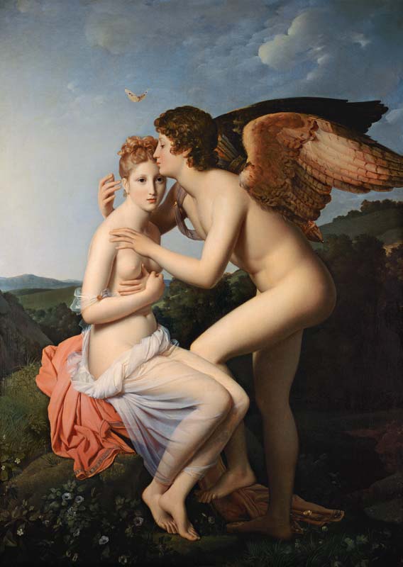 Amor and psyche od François Pascal Simon Gérard