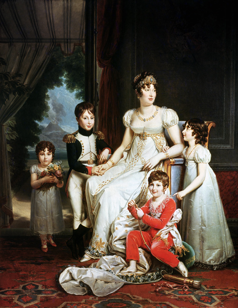 Caroline Bonaparte (1782-1839) and her Children od François Pascal Simon Gérard