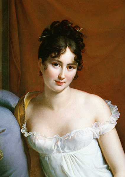 Portrait of Madame Recamier (1777-1849) (detail of 2292) od François Pascal Simon Gérard