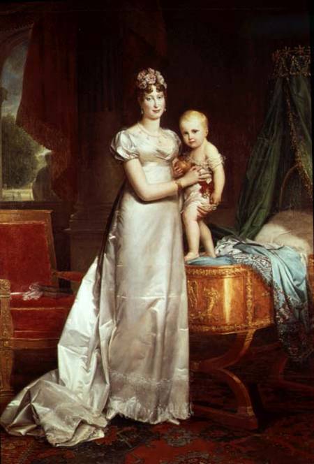 Marie Louise (1791-1847) and the King of Rome (1811-32) od François Pascal Simon Gérard
