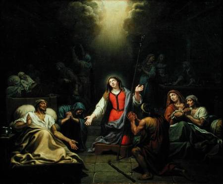 St. Genevieve Protecting the Ill od Francois Verdier