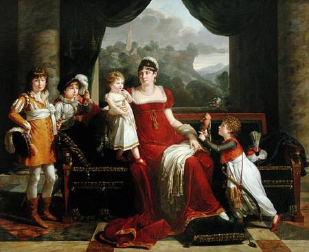 The Duchess of Feltre and her Children od Francois Xavier Fabre