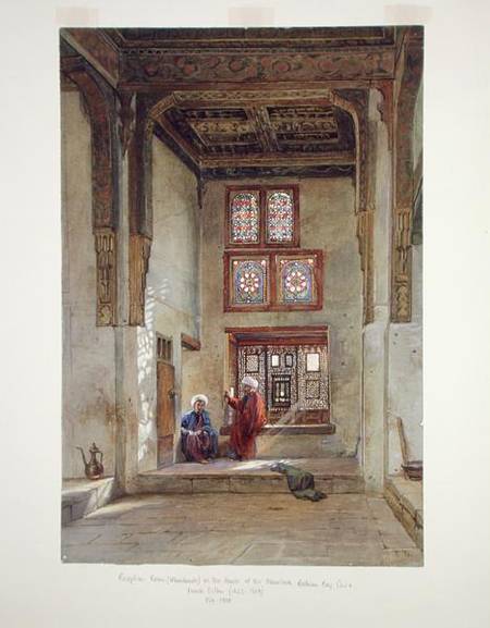 Reception room in the house of the Memlook Roduan Bey, Cairo  on od Frank Dillon