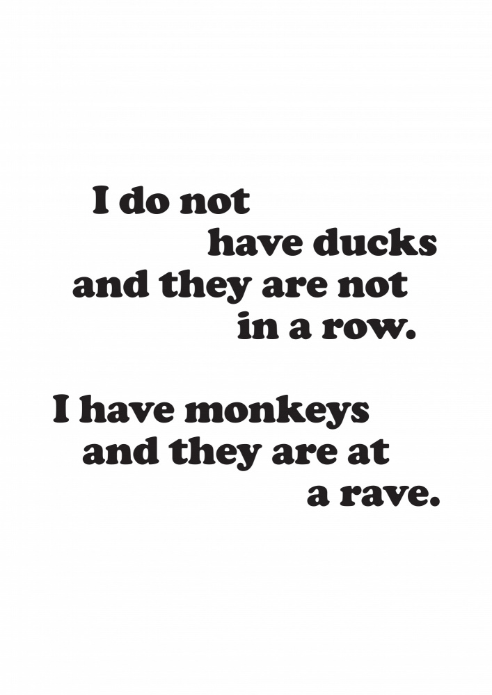 Monkeys At A Rave od Frankie Kerr-Dineen