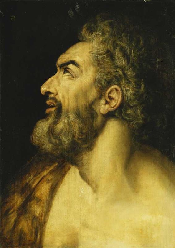 Haupt Johannes des Täufers. od Frans Floris de Vriendt
