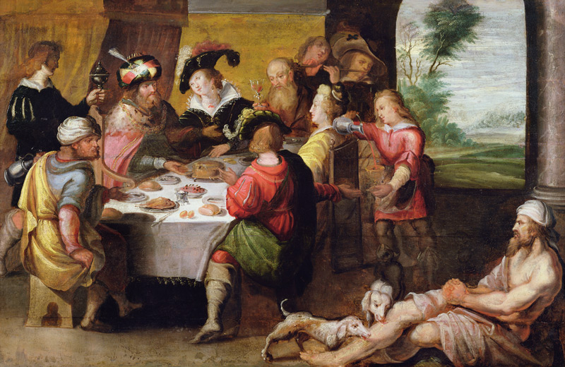The Parable of the Rich Man and Lazarus od Frans Francken d. J.
