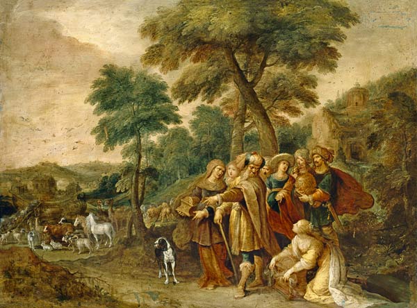 Noah and his family on the way to the ark od Frans Francken d. J.
