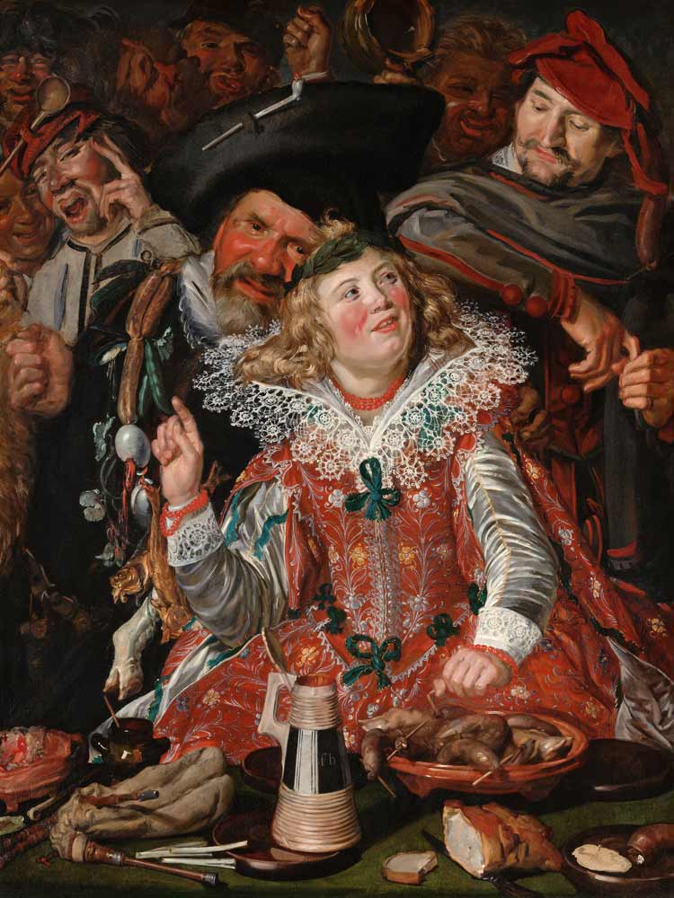 Shrovetide Revellers (The Merry Company) od Frans Hals