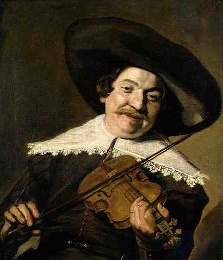 Daniel van Aken Playing the Violin od Frans Hals