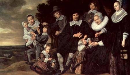Family Group in a Landscape od Frans Hals