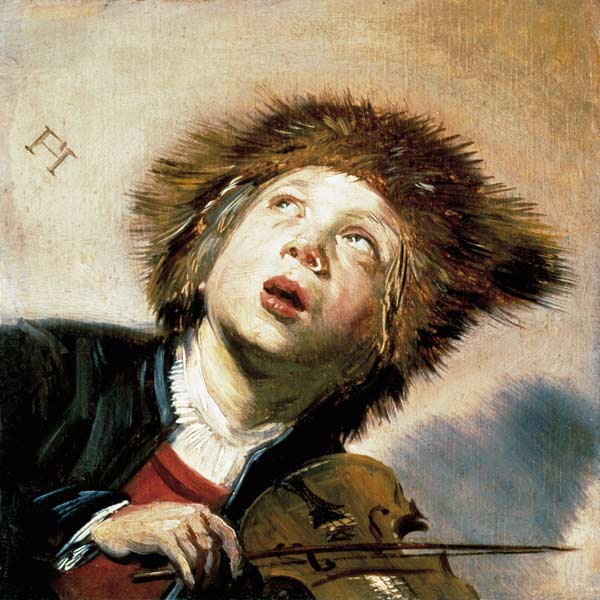 A Boy with a Viol  (pair of 133733) od Frans Hals