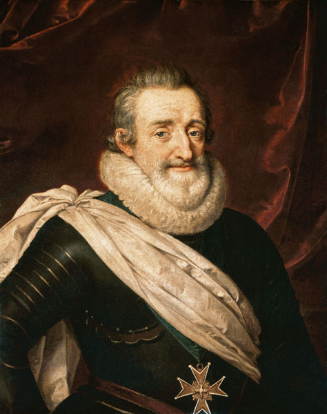 Portrait of Henri IV (1553-1610) King of France od Frans II Pourbus