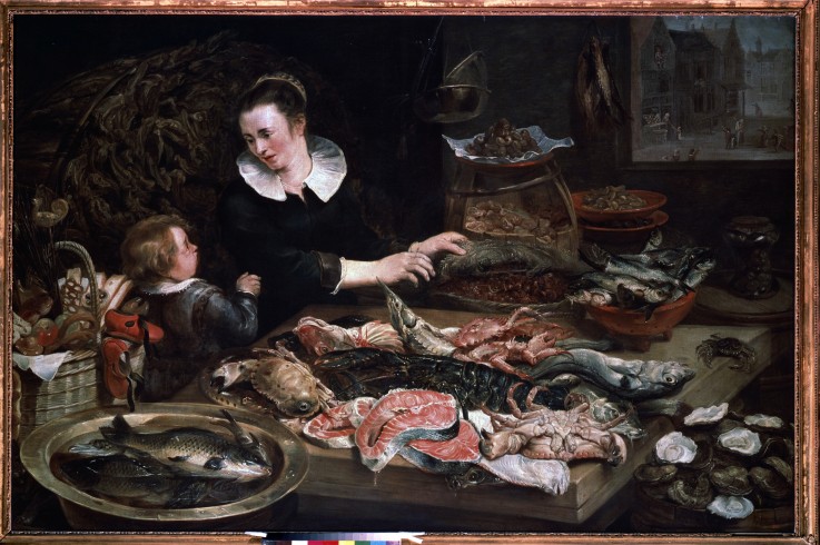 A Fishmonger's Shop od Frans Snyders