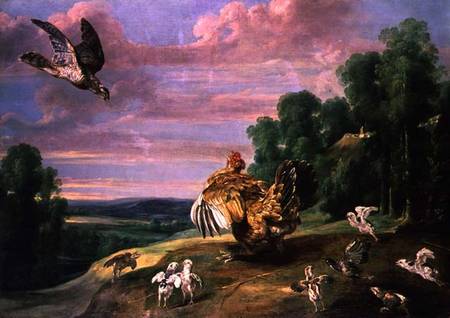 The Hawk and the Hen od Frans Snyders