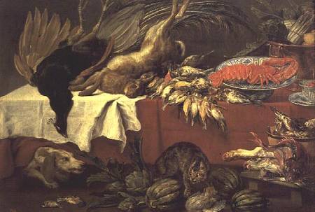 Still Life with Game and Lobster od Frans Snyders
