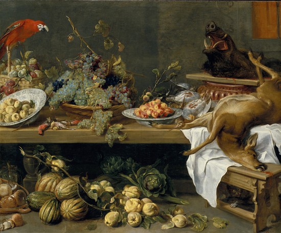 Still life with fruit, vegetables and dead game od Frans Snyders