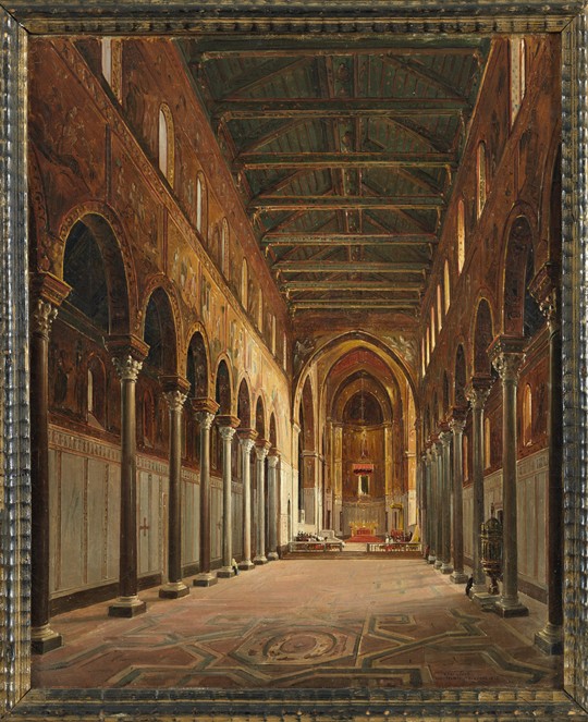 Interior of the Monreale Cathedral Santa Maria Nuova od Frans Vervloet