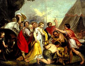 Achilles receives sent the the Agamemnon od Frantiszek Smuglewicz