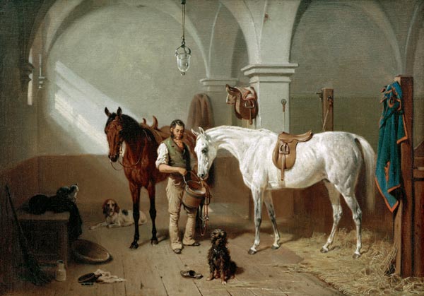 Horse Stable od Franz Adam
