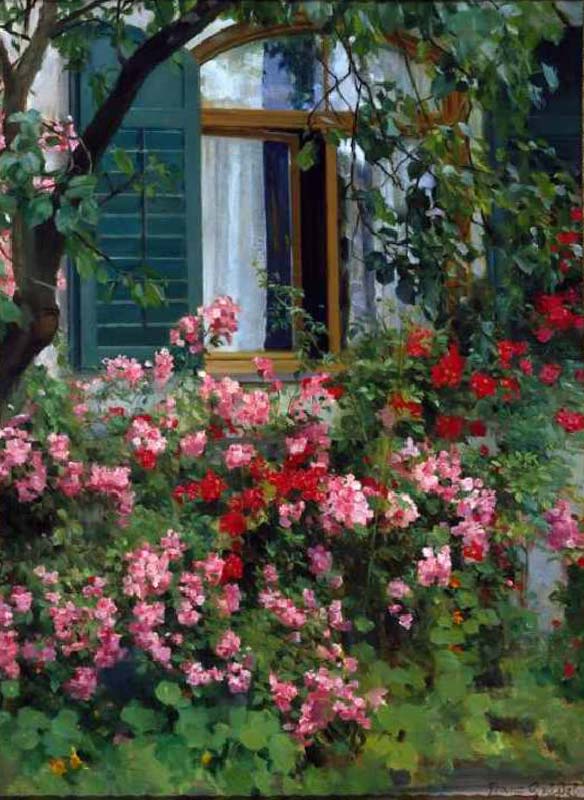 Am Blumenfenster od Franz Grassel