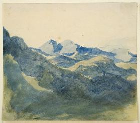 Landscape with Blue Mountains