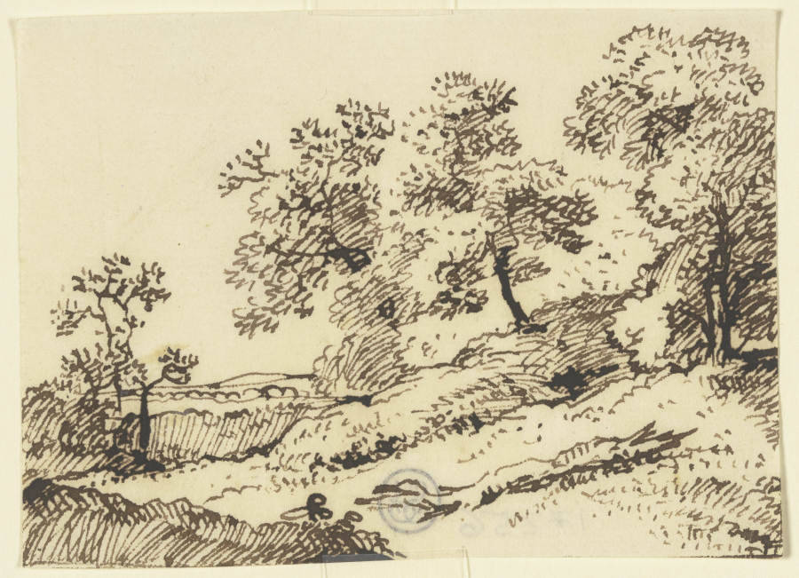 Hügel in einer Landschaft od Franz Innocenz Josef Kobell
