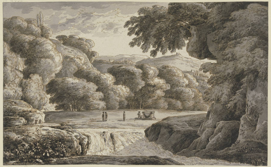 Klassische Landschaft mit Staffage od Franz Innocenz Josef Kobell