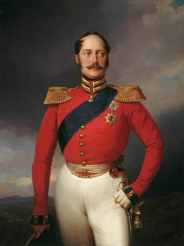 Portrait of Emperor Nicholas I  (1796-1855) od Franz Krüger