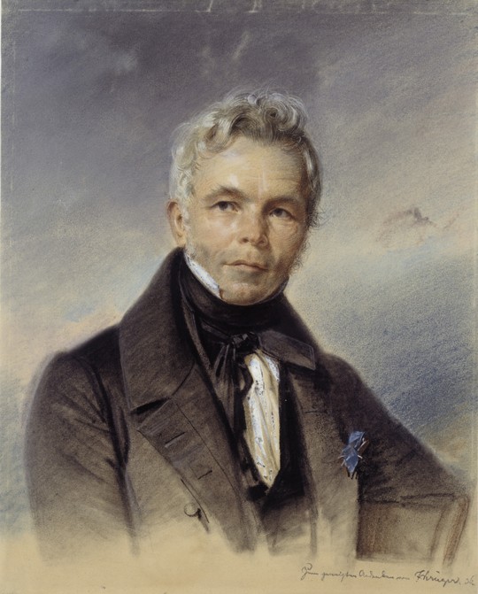 Portrait of Karl Friedrich Schinkel od Franz Krüger