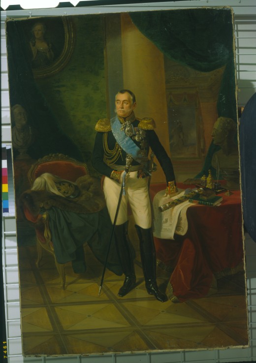 Portrait of Prince Pyotr Volkonsky (1776-1852) od Franz Krüger