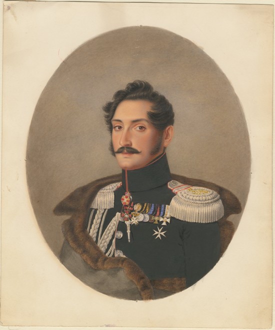Portrait of Count Alexey Fyodorovich Orlov (1787-1862) od Franz Krüger