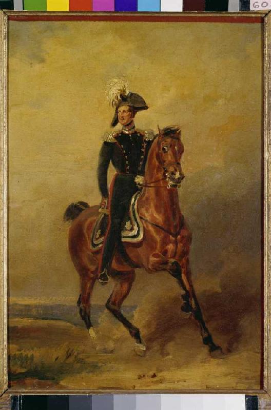 Tsar Nikolaus to horse od Franz Krüger