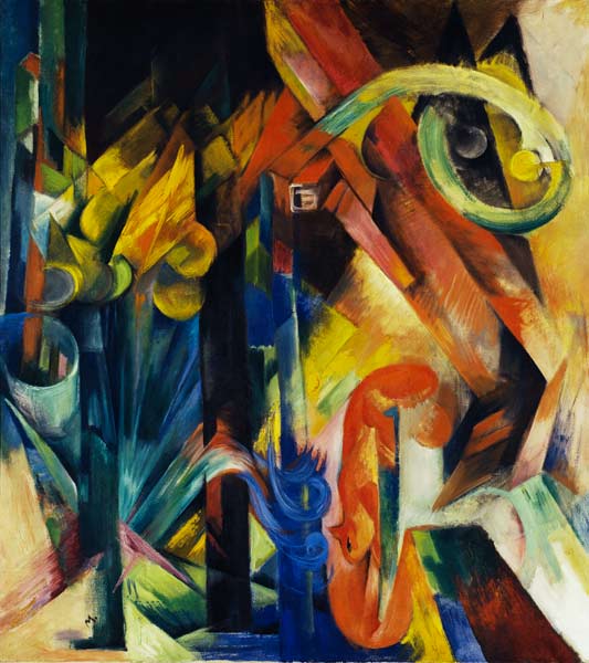 Woods with squirrels od Franz Marc