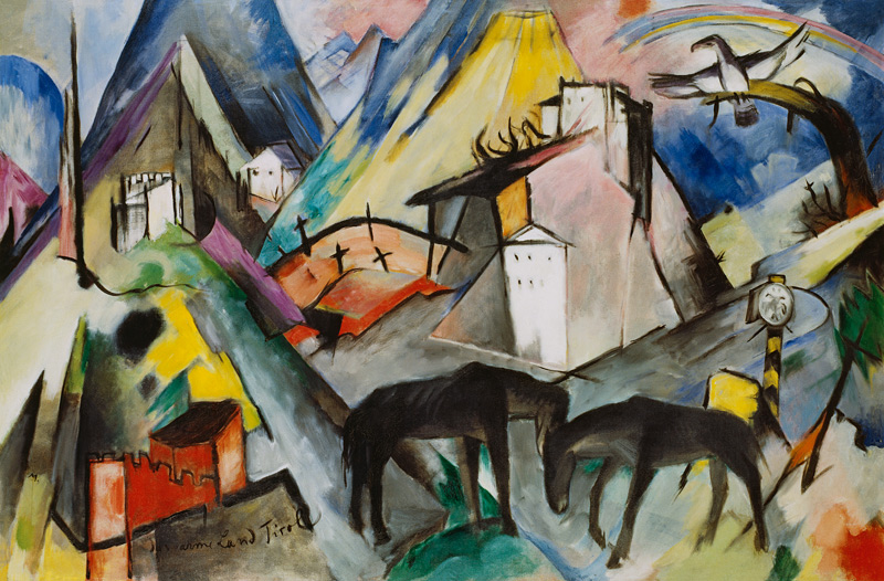 The poor country Tyrol od Franz Marc