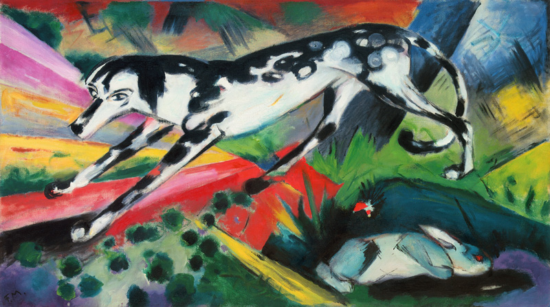 The fear of the rabbit od Franz Marc