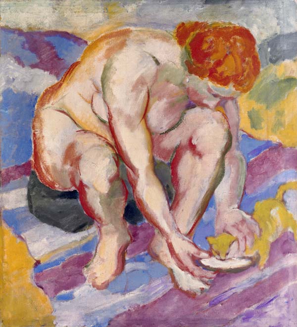 Nude with cat od Franz Marc