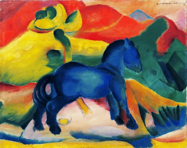Little Blue Horse od Franz Marc